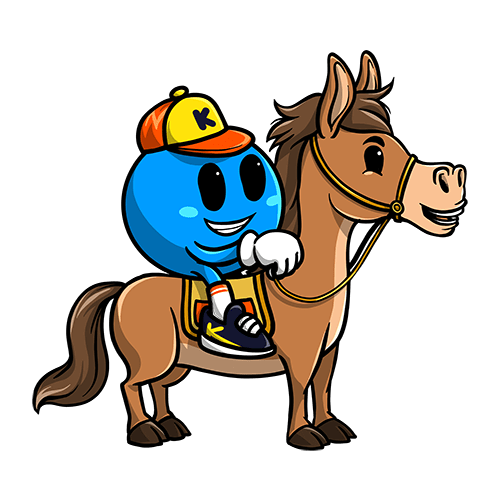 Kikoby monte à cheval