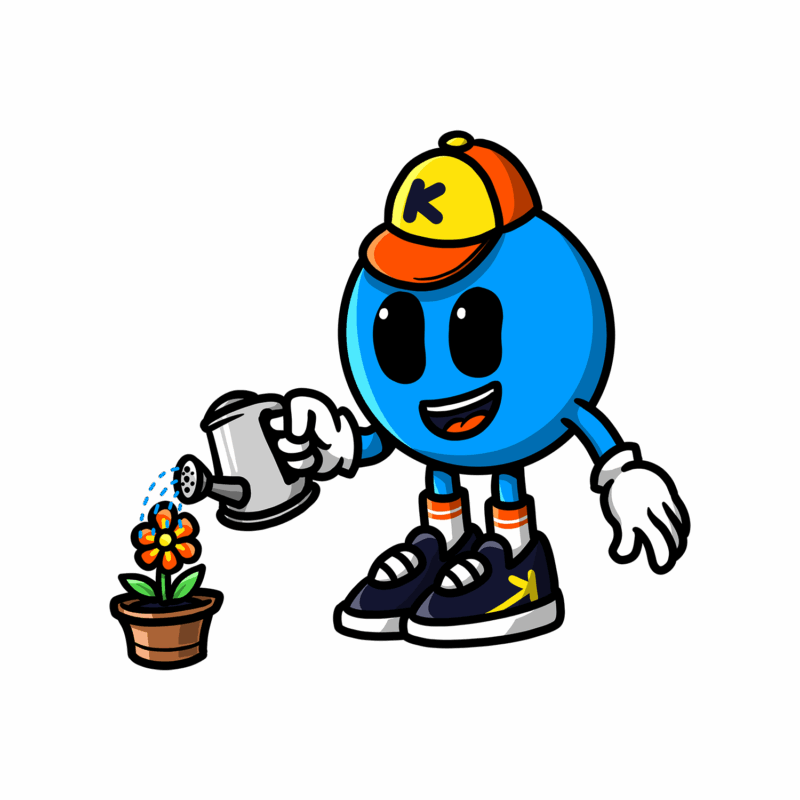 Kikoby fait du jardinage