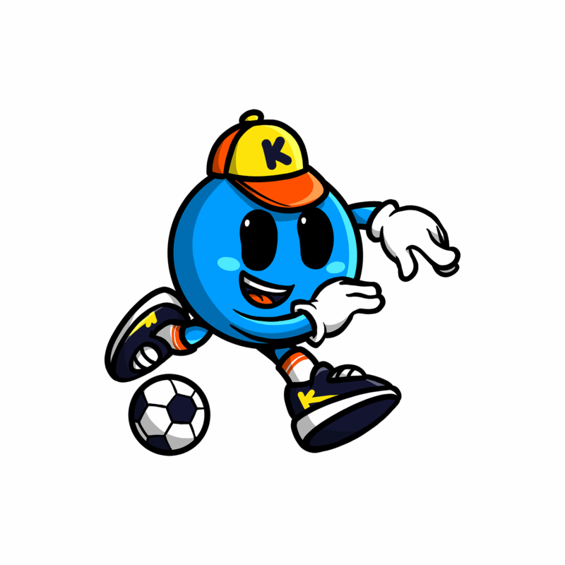 Kikoby joue au football
