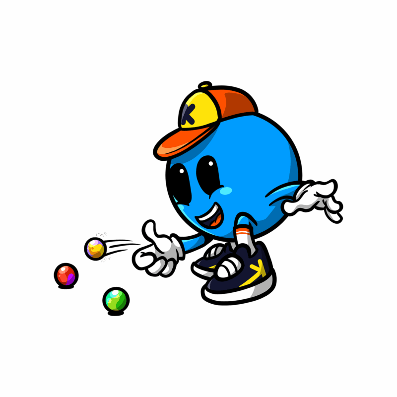 Kikoby joue aux billes