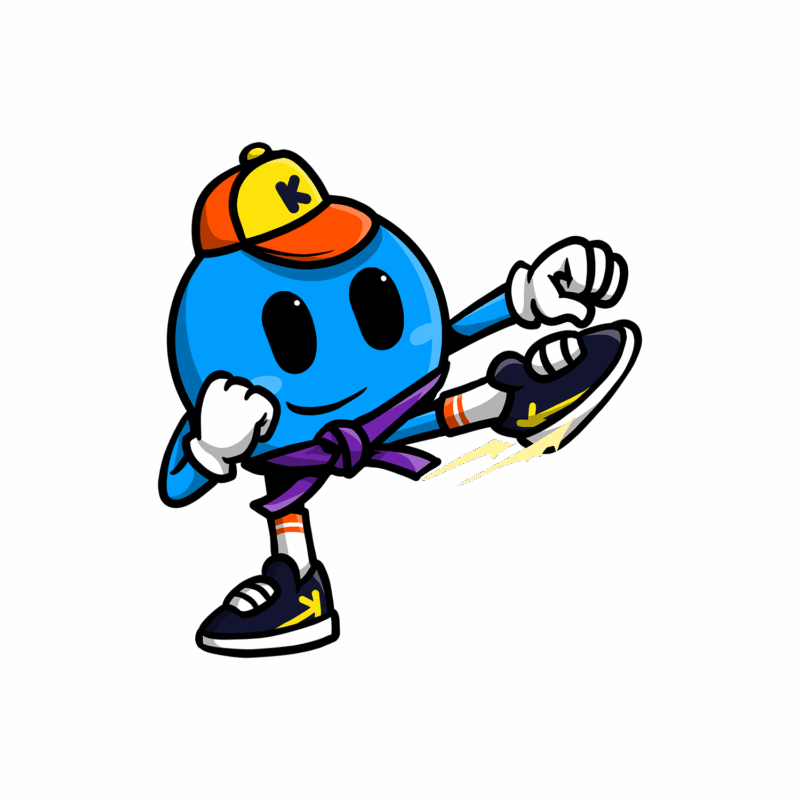 Kikoby pratique les arts martiaux