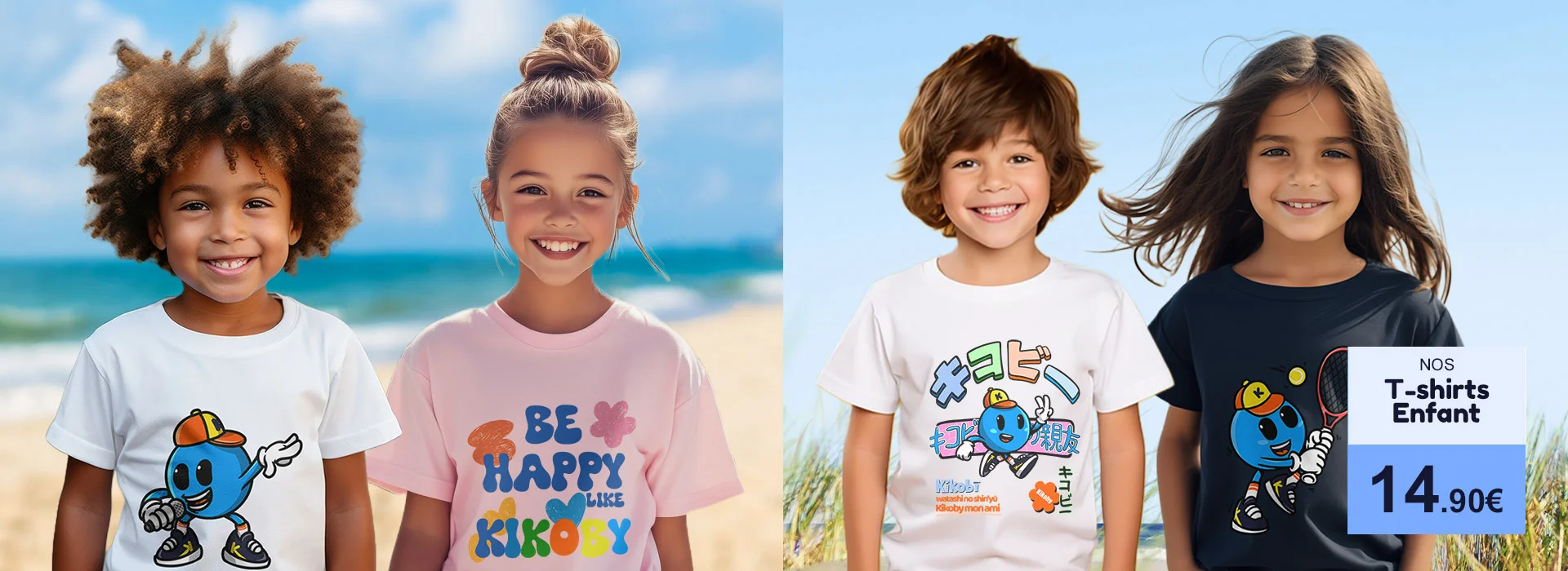 t-shirt enfant kikoby