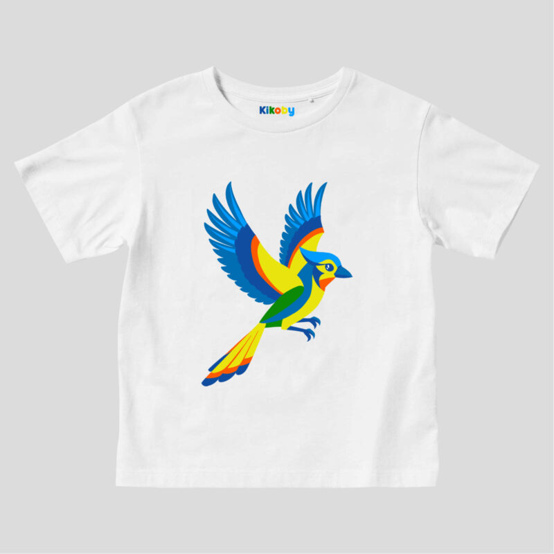 T-shirt Enfant Kikobird - Blanc