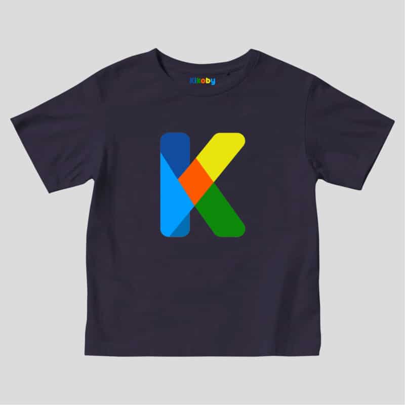 T-shirt Enfant Kikoby K - Bleu marine