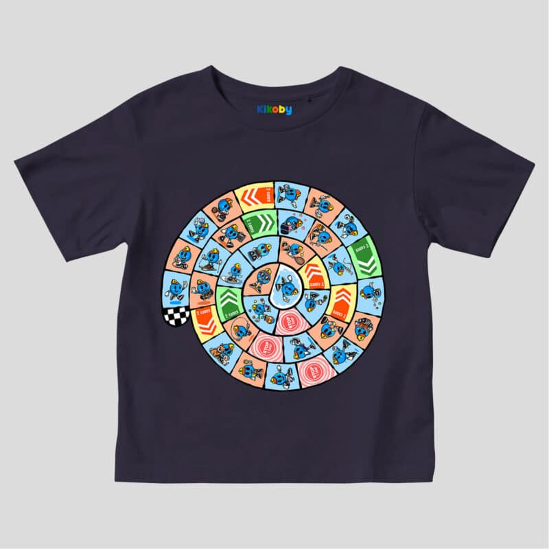 T-shirt Enfant Kikogame - Bleu marine