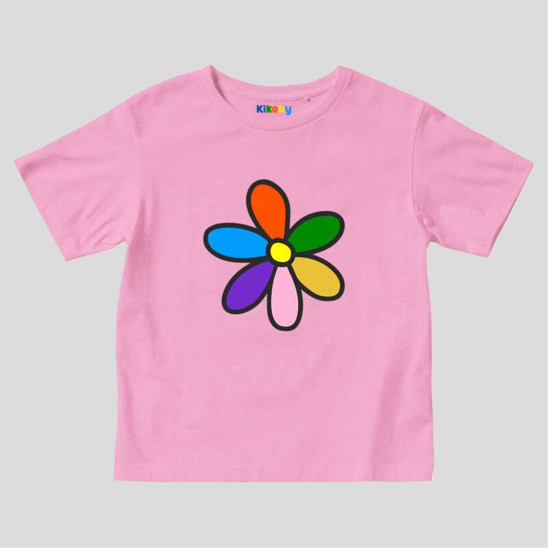 T-shirt Enfant Kikoflower - Rose