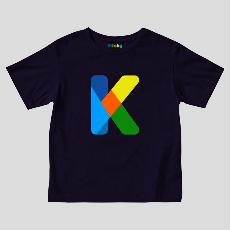 T-shirt Enfant Kikoby K - Bleu marine
