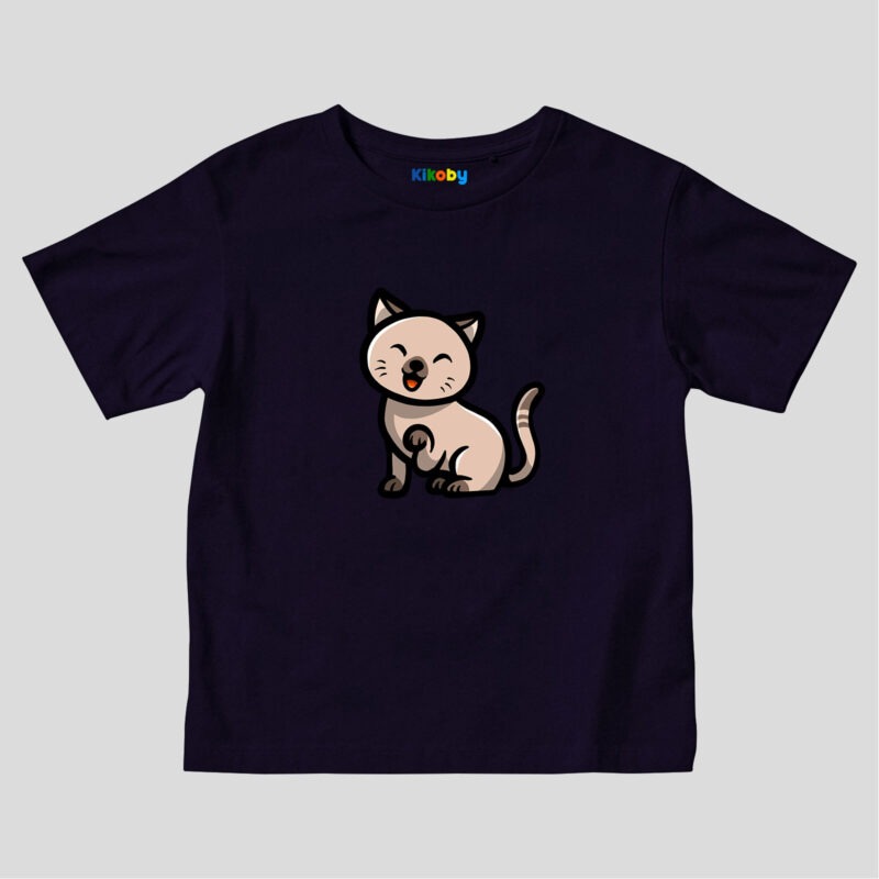 T-shirt Enfant Cat - Bleu marine